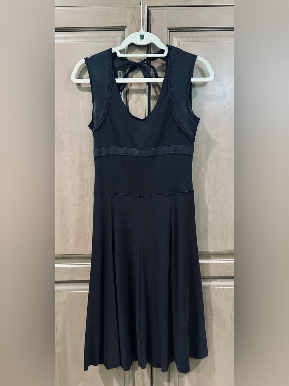 Vintage Free People Midi Dress in Black, Size XS